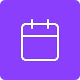 Minimalist calendar symbol illustration